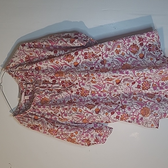 Knox Rose Tops - Knox Rose 2x Blouse multicolored flowers pattern 100% Cotton NWOT  EUC